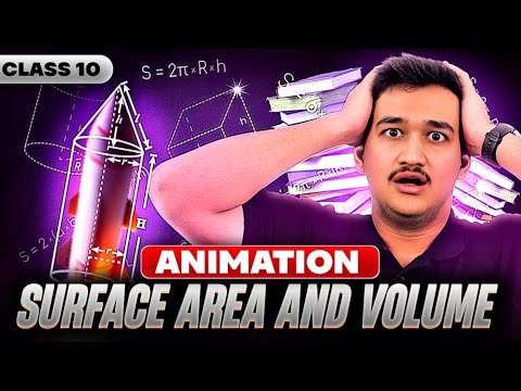 Class 10- Surface Areas and Volumes 🔥 - 1 Shot Animation - Maths Chapter 12