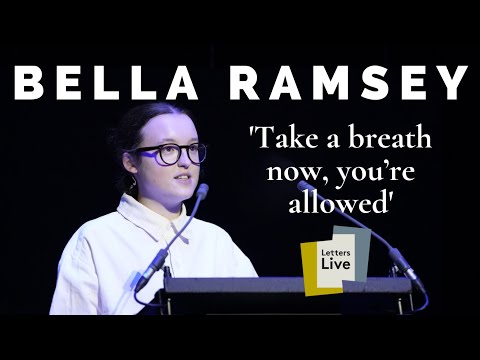 Bella Ramsey reads a moving letter to themself