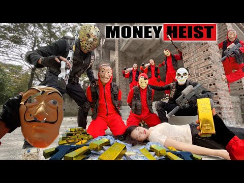 PARKOUR VS MONEY HEIST: Police in disguise, break in, arrest Boss and rescue hostages | Epic POV