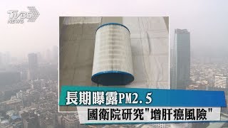 長期曝露PM2.5　國衛院研究＂增肝癌風險＂