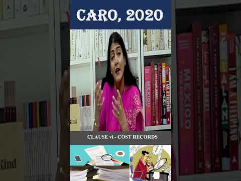 Clause vi of CARO, 2020 -  Cost Records