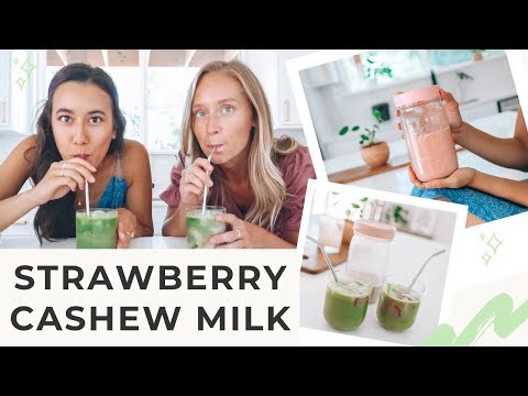 How to Make Strawberry Cashew Milk (with a Juicer!) | Om & The City