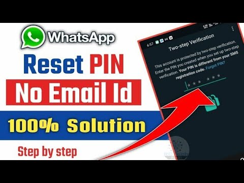 How to Reset (recover) WhatsApp Two step verification without email | two step verification whatsapp