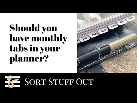 Should you have monthly tabs in your planner? Planner Setup Tips - UKPA Minimal Functional Planning