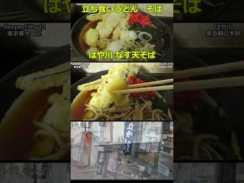 なす天そば 立喰 はや川 鵜の木 ショート動画 【立ち食いそば・うどん】#ぶらり立ち食いそば #駅そば #立ち食いそば