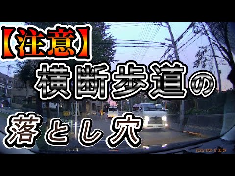 ドライバー【注意】横断歩道で切符を切られる落とし穴【ドラレコ映像】を見て【危険予測】【交通倫理】の向上を