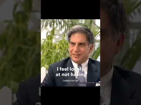 Ratan Tata shares his thoughts on loneliness and liberation