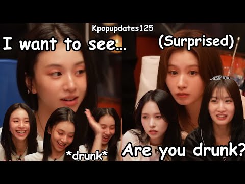 drunk chaeyoung wants MISAMO performance in fromt of her, tipsy mina can’t resist