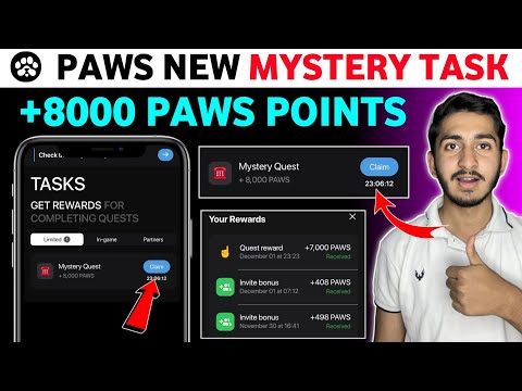 paws mystery quest today | paws mystery quest | 8000 paws mystery quest | paws airdrop new task