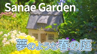 夢のような春の庭！可憐な花々と新緑が美しいモルタルデコのガーデン「Sanae Garden」/A garden with beautiful florets and fresh greenery