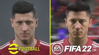 eFootball 2022 (PES 2022) vs FIFA 22 PS5 4K Graphics Comparison