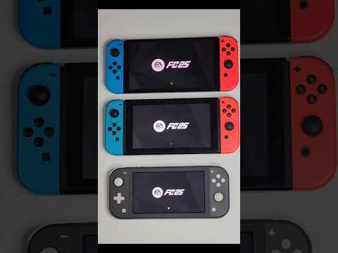 EA FC 25 - Switch Lite vs Standard vs Oled | Speed Test Comparison  #shorts #gaming  #playstation