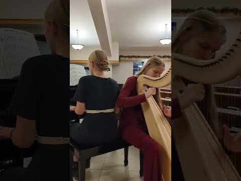 Still, Still, Still: Celtic Harp & Piano #shorts #harp #piano #christmas #hymn #carols #still