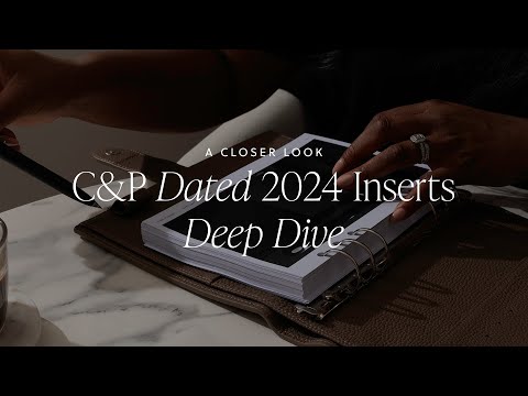 Plan Your Best Year Yet: 2024 Dated Inserts | Cloth & Paper