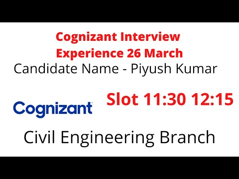 Cognizant Interview Experience 26 March | TR Round Questions | Some Easy Questions | Genc Interview