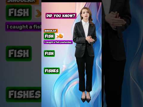 Did you know? Fish or Fishes? #english #vocabulary #shorts