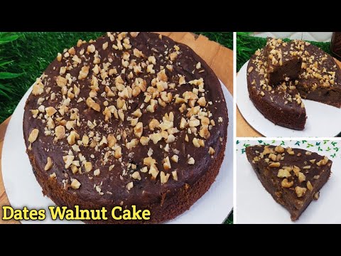 Healthy Dates Walnut కేక్ ని మైదా ,ఎగ్స్ ,షుగర్ ,ఓవెన్  లేకుండా ఇలా చేయండి😋👌|Healthy Cake In Telugu