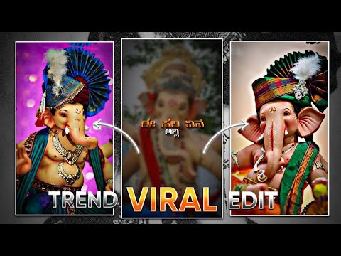 Ganesh Chaturthi Special Video Editinglight Motion Video Editing Kannada New Trend #alightmotion