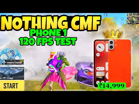 Nothing CMF phone 1🔥 bgmi 120 fps test | power of 120 fps🔥