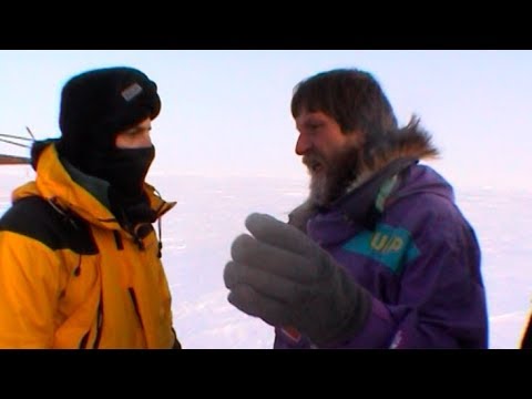 Checking hours of communication - Geographic North Pole 2002 expedition