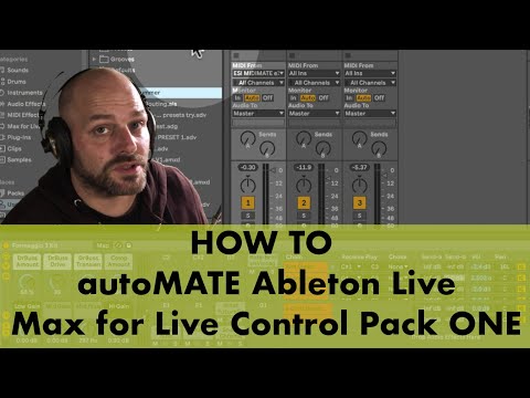 AutoMate Ableton Live Control Pack One-Max for Live devices for automating metronome, Link and more