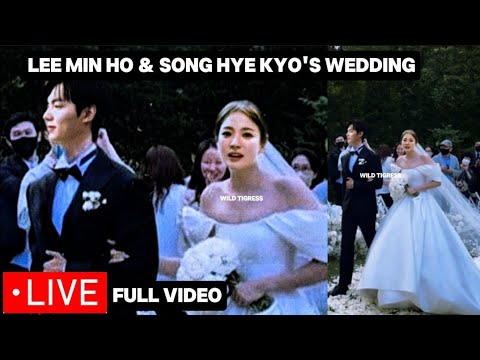 FULL WEDDING VIDEO OF LEE MIN HO & SONG HYE KYO AT GRAND WALKER HILL HOTEL IN SEOUL! CONGRATULATIONS