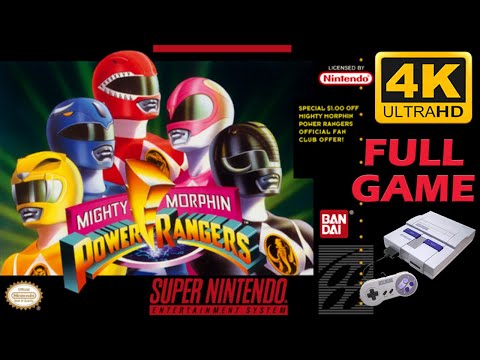 Mighty Morphin Power Rangers [SNES] - Full Game Walkthrough / Longplay (4K60ᶠᵖˢ)