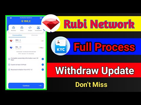 Rubi Network kyc Bangla | Rubi KYC Verification | How To Kyc Rubi | রুবি kyc করা