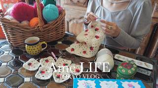 vlog｜Crochet ideas｜Breakfast and Flea Market Daily｜balaclava