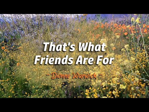 THAT'S WHAT FRIENDS ARE FOR - (Karaoke Version) - in the style of Dionne Warwick