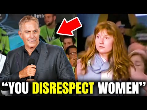 Feminist Confronts Kevin Costner - HIS SAVAGE RESPONSE WILL LEAVE YOU SPEECHLESS