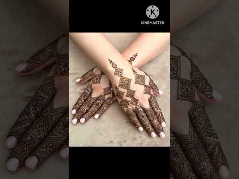 Simple mehandi design| simple back hand mehndi design| easy mehndi design back hand