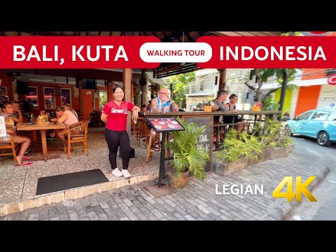 Legian KUTA BALI 🇮🇩 Indonesia Bali WALKING Tour