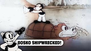 BOSKO SHIPWRECKED! - Bosko Cartoons (1931) | Full Cartoon Episode