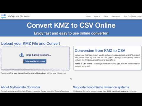 How to convert KMZ to CSV (Quick conversion in less than a minute)