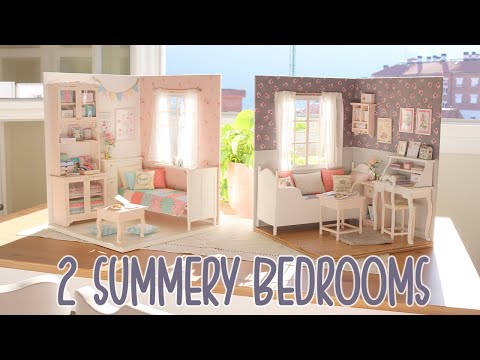 Two cozy bedrooms ! 1/6 scale handmade miniature dollhouse by Nerea Pozo (cake shop patisserie)