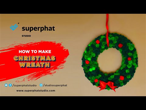 DIY: Paper Christmas Wreath | Christmas Decors 2019 | Superphat Studio