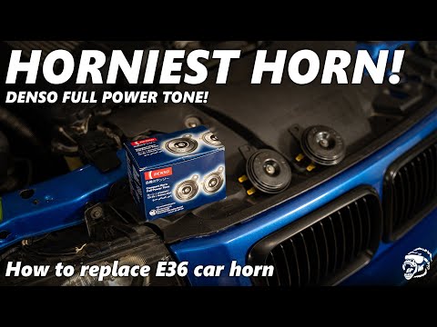 DIY HORN INSTALL ON OUR BMW E36!! SUPER ANNOYING HORN SOUND! | BMW E36 Ep.9 #bmw #E36