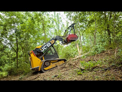 Taking On Mother Nature - JCB Teleskid 3TS-8T & FECON Mulcher