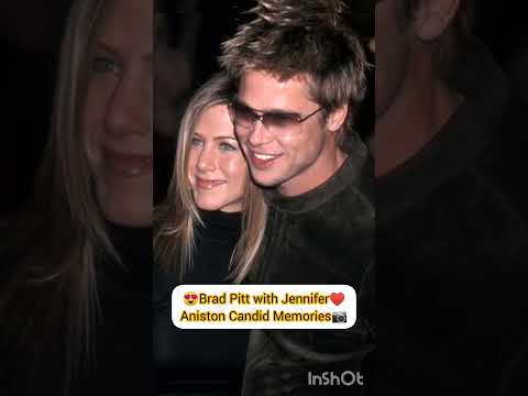 Jennifer Aniston with Brad Pitt #candid #memories #shoot #short #goviral❤️