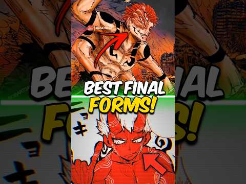 5 BEST Final Forms of Anime Characters 😳? || #shorts #anime #jjk #hunterxhunter