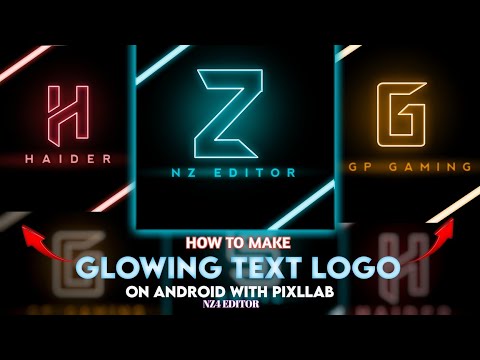 How to Make Neon Glowing Text Logo in pixellab || Create Glowing Neon Text || Text Logo Tutorial ||