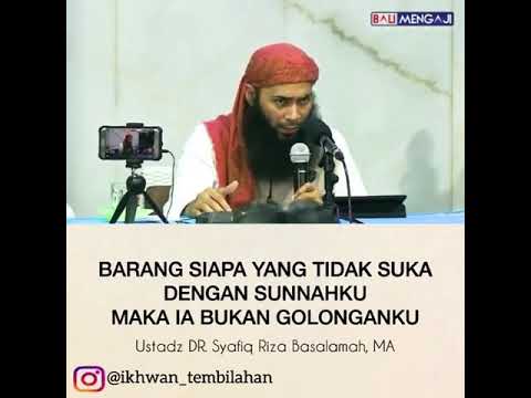 Benci sunnah?  Maka bukan termasuk golongan nabi صلى الله عليه وسلم