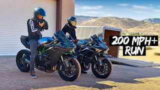 DOUBLE NINJA H2 ON DESERT HIGHWAYS | FULL THROTTLE