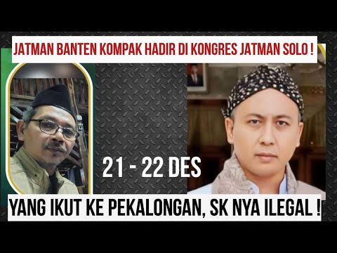 ALHAMDULILLAH AKHIRNYA !!  KONGRES JATMAN 13 DEAL DI ASRAMA HAJI DONOHUDAN SOLO !!