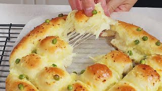 蒜香起司面包❗️ ❗️ 最简单又香喷喷，无黄油，一次发酵The Easiest and Delicious Garlic Cheese Bread 💯 Only One Proofing ▏佳宝妈美食