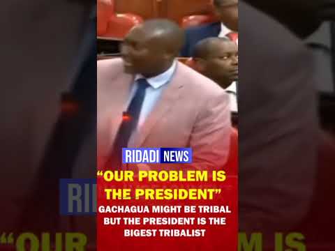 Kathiani MP Robert Mbui The person of the President himself is the one who is the biggest tribalist