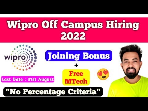 Wipro Off Campus Drive 2022 || Wipro WILP 2022 For Freshers || Chandan Patel