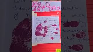 World Art Day Celebration with Photograph for School Based Activity File 🗄️