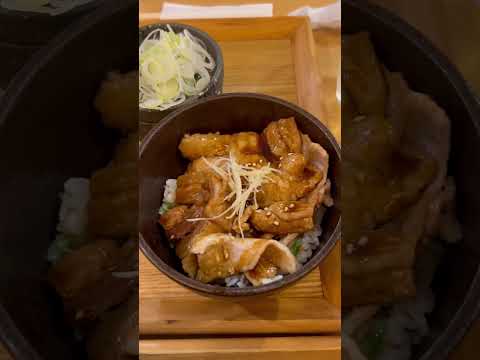 石楽　かけそば　ぶた丼セット